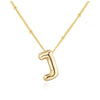 Titanium Steel Copper Plating Letter Pendant Necklace