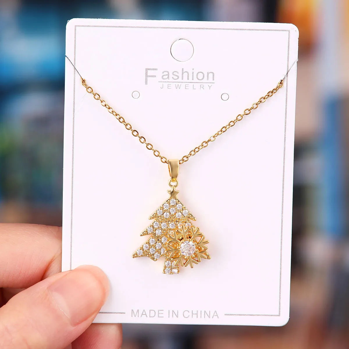 Titanium Steel Copper Simple Style Plating Flower Pendant Necklace