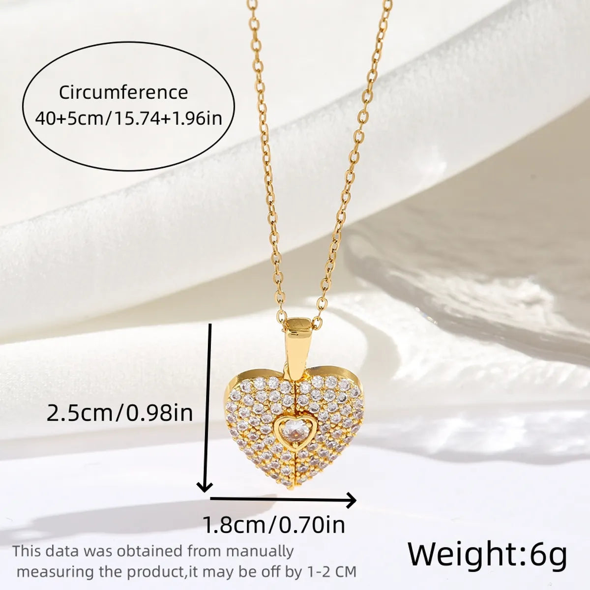 Wholesale Jewelry Romantic Sweet Simple Style Moon Rose Daisy Titanium Steel Resin Zircon 18K Gold Plated Enamel Plating Inlay Pendant Necklace