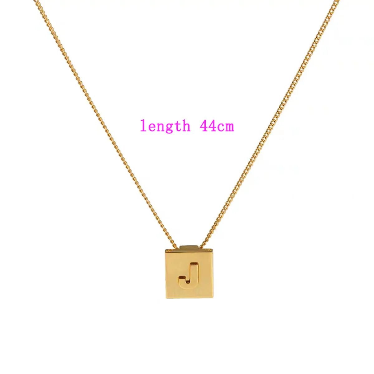 Titanium Steel Hip-Hop Letter Pendant Necklace