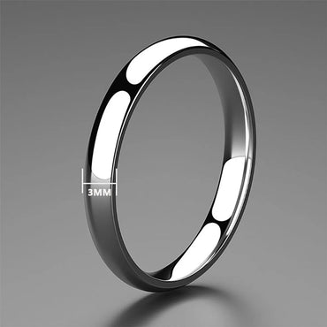 Titanium Steel Simple Style Geometric Rings