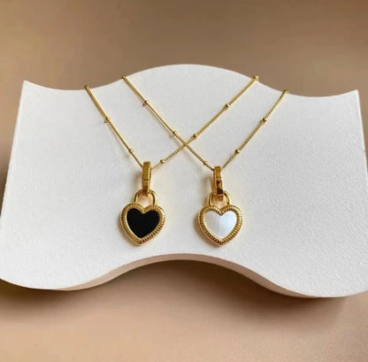 Titanium Steel Simple Style Heart Shape Plating Earrings Necklace