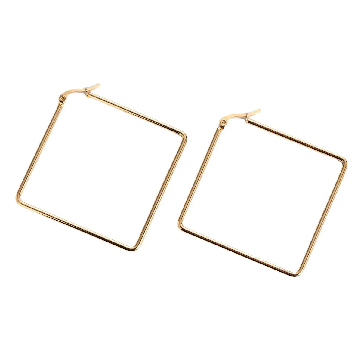 Simple Style Crown Plating Stainless Steel No Inlaid 18K Gold Plated Earrings