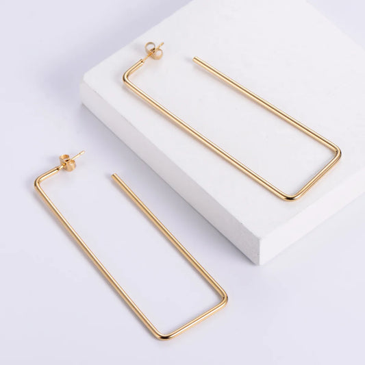 Simple Style Fruit Polishing Stainless Steel No Inlaid 18K Gold Plated Earrings