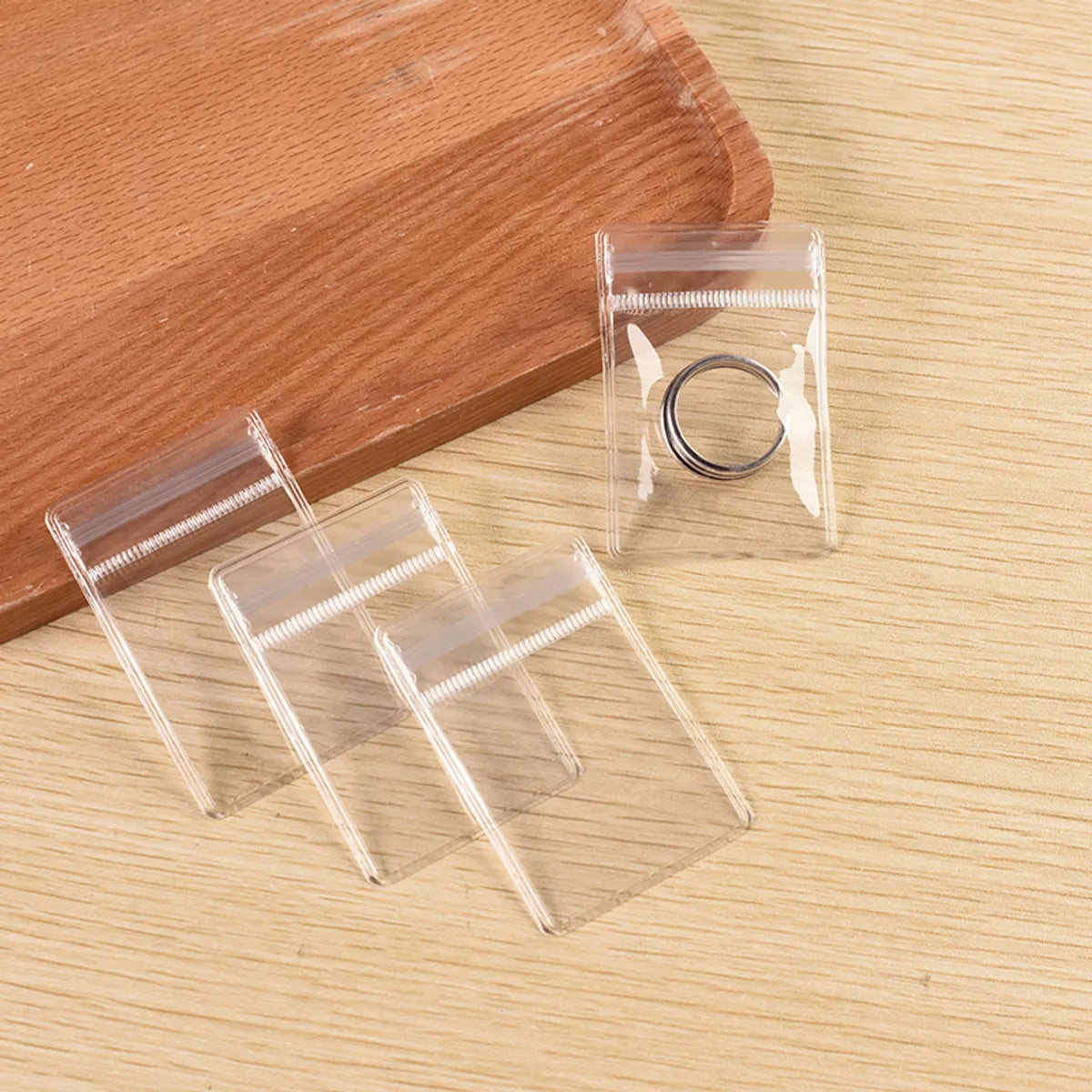 Transparent Jewelry Jewelry Bag Jewelry Earrings Earrings Ring Bracelet Anti-Oxidation Packaging Bag Pvc Sealed Self-Sealing Bag