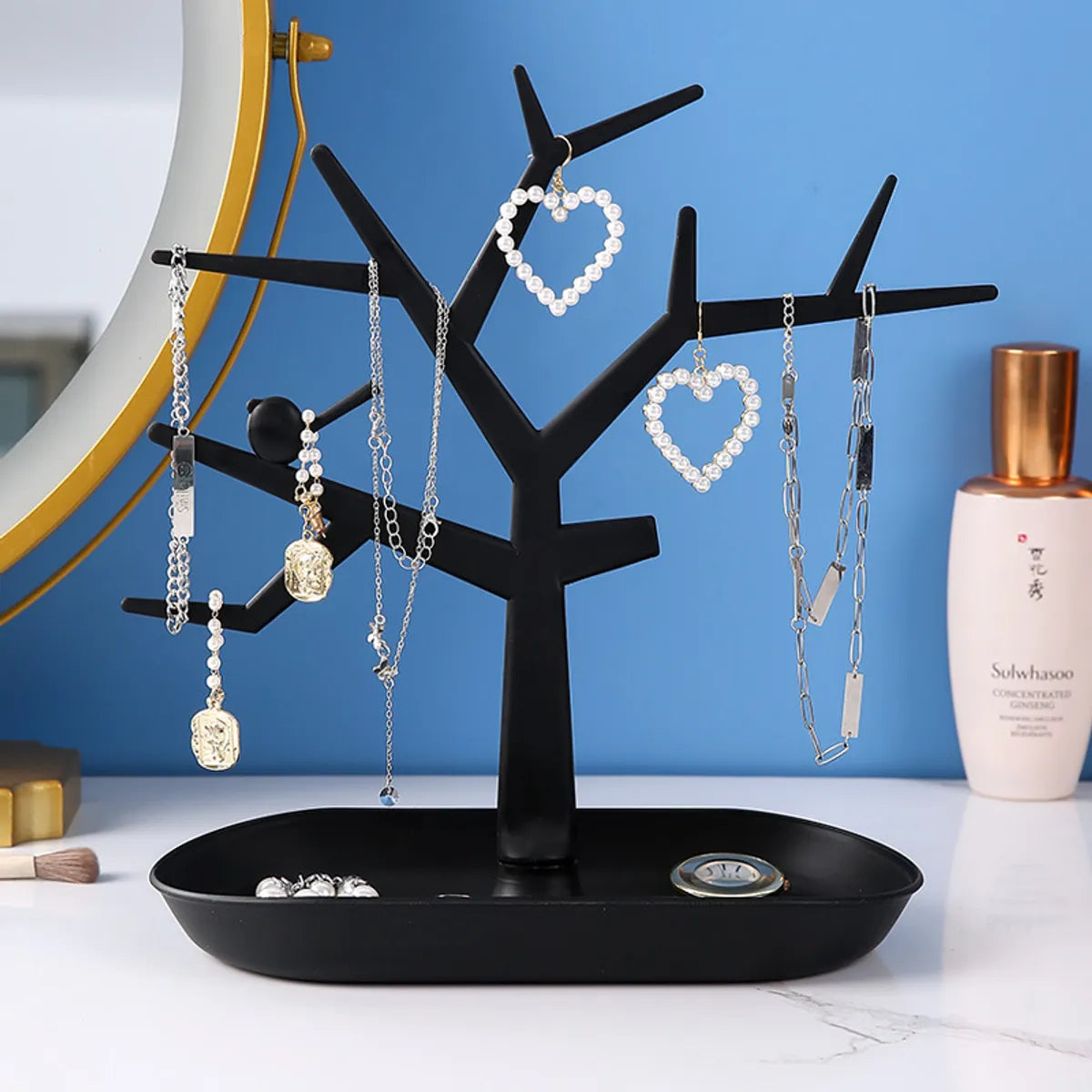 Tree-Shaped Fawn Necklace Jewelry Hanger Display Stand Antlers Jewelry Stand Bracelet Earrings Pendant Jewelry Storage Rack