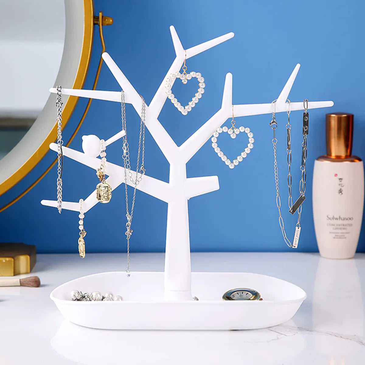 Tree-Shaped Fawn Necklace Jewelry Hanger Display Stand Antlers Jewelry Stand Bracelet Earrings Pendant Jewelry Storage Rack