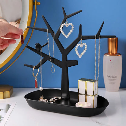 Tree-Shaped Fawn Necklace Jewelry Hanger Display Stand Antlers Jewelry Stand Bracelet Earrings Pendant Jewelry Storage Rack