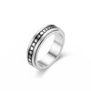 Turnable Titanium Steel Ring Female Decompression Ring European And American Jewelry