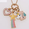 Rainbow Chain Dripping Pendant Box Chain Children Necklace Jewelry