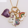 Rainbow Chain Dripping Pendant Box Chain Children Necklace Jewelry