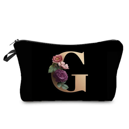 Unisex All Seasons Polyester Letter Flower Cute Square Zipper Cloud Shape Bag Cosmetic Bag