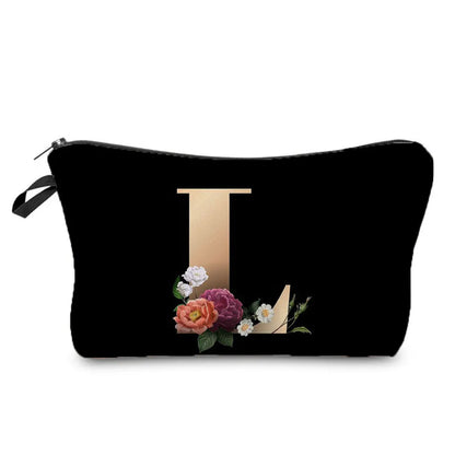 Unisex All Seasons Polyester Letter Flower Cute Square Zipper Cloud Shape Bag Cosmetic Bag