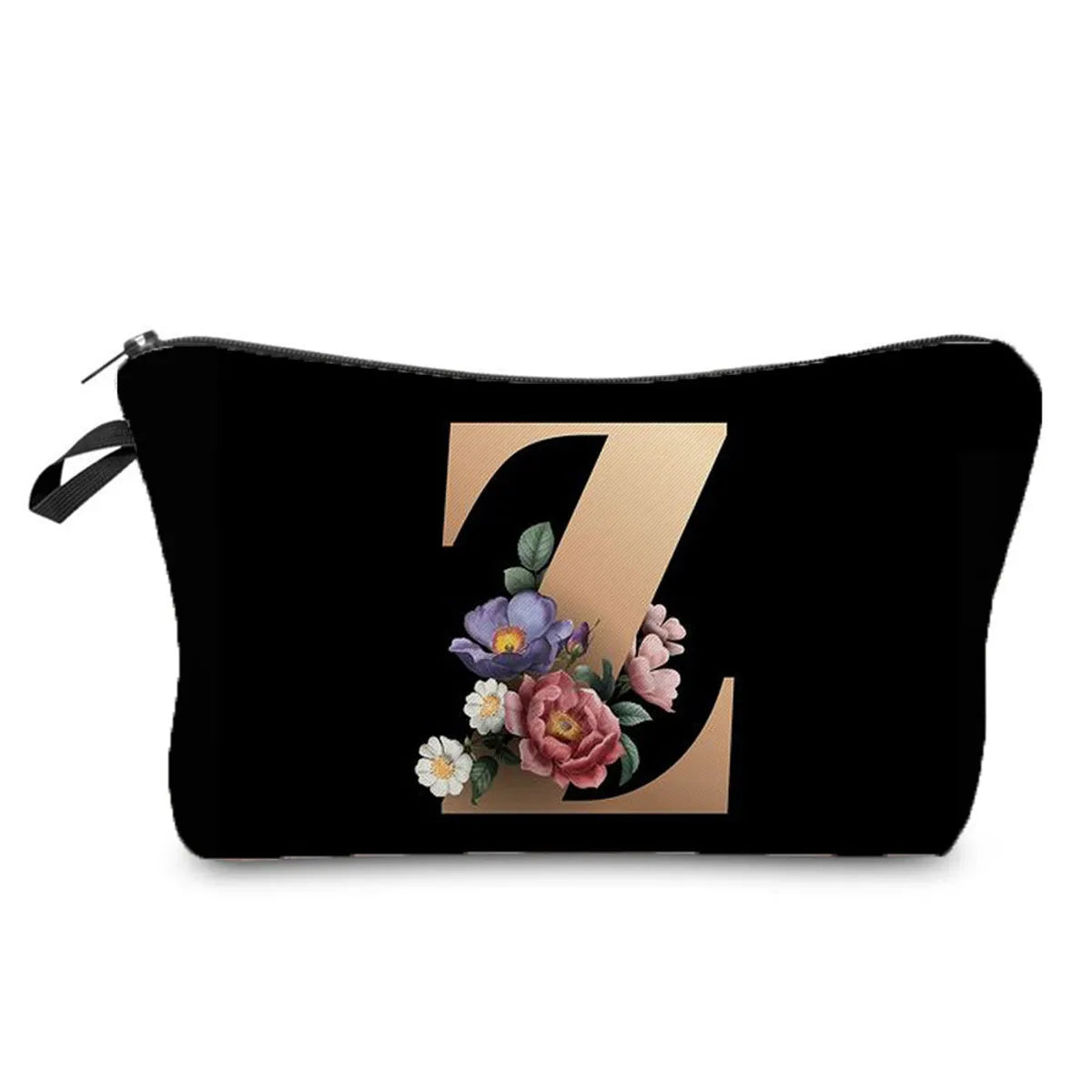 Unisex All Seasons Polyester Letter Flower Cute Square Zipper Cloud Shape Bag Cosmetic Bag