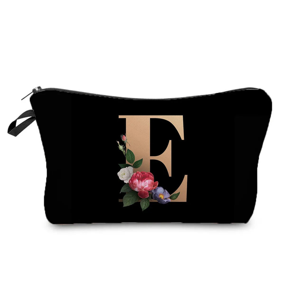 Unisex All Seasons Polyester Letter Flower Cute Square Zipper Cloud Shape Bag Cosmetic Bag