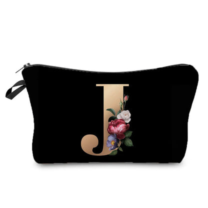 Unisex All Seasons Polyester Letter Flower Cute Square Zipper Cloud Shape Bag Cosmetic Bag