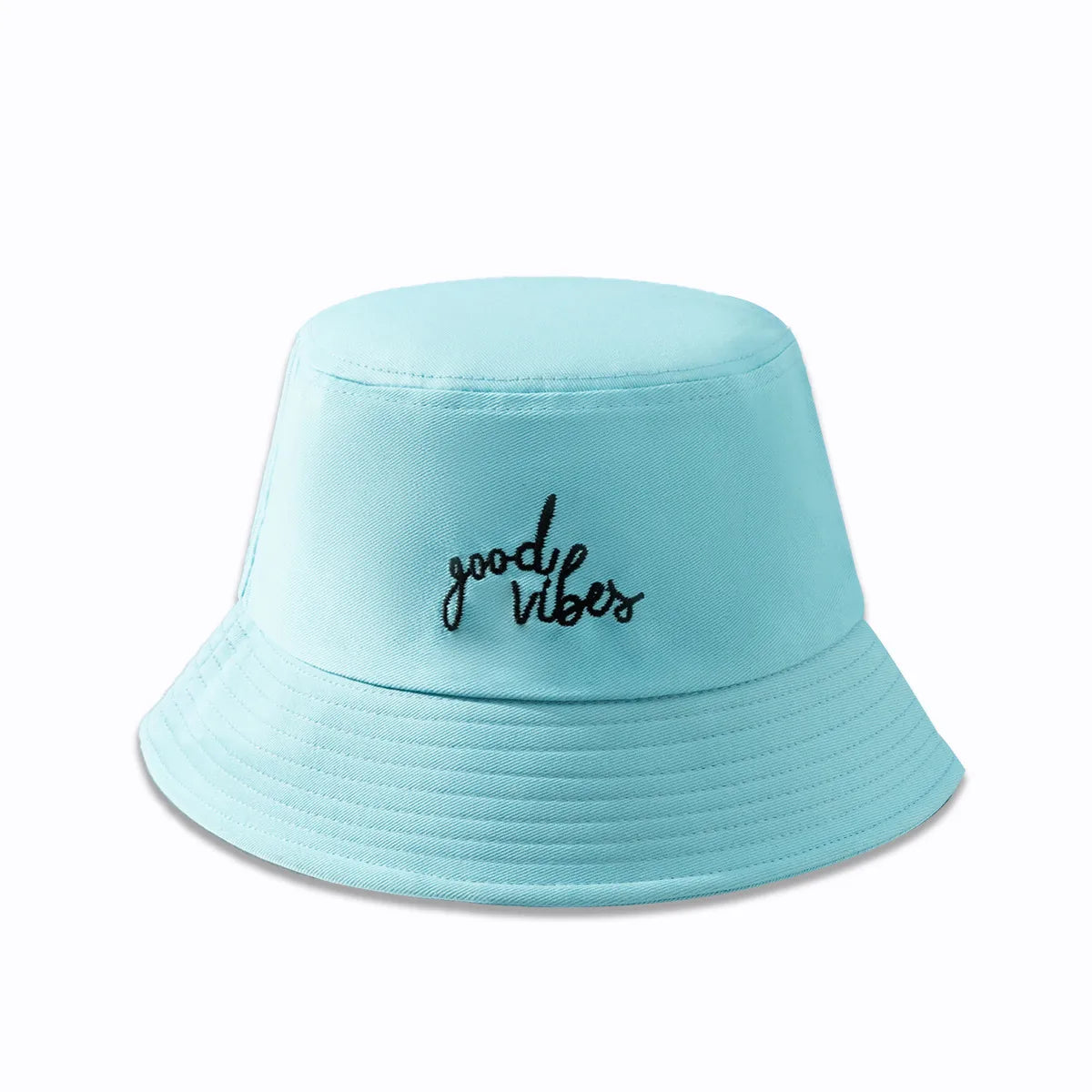 Unisex Basic Letter Embroidery Wide Eaves Bucket Hat