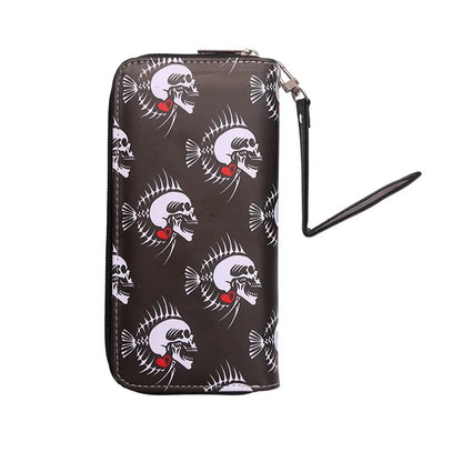 Unisex Cartoon Pvc Pu Leather Zipper Wallets