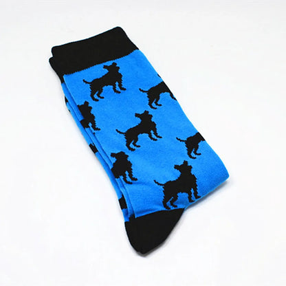 Unisex Cartoon Style Animal Fruit Nylon Cotton Crew Socks A Pair