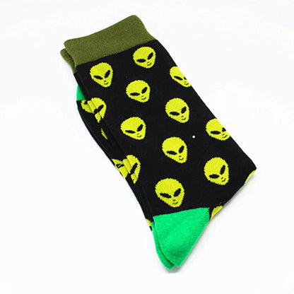 Unisex Cartoon Style Animal Fruit Nylon Cotton Crew Socks A Pair