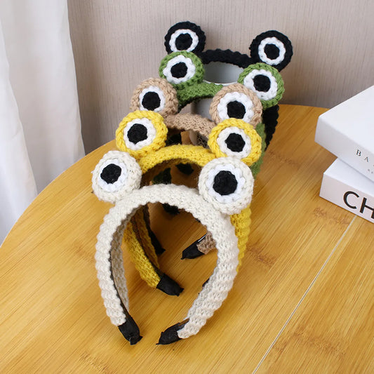 Unisex Cartoon Style Frog Yarn Braid Hair Band