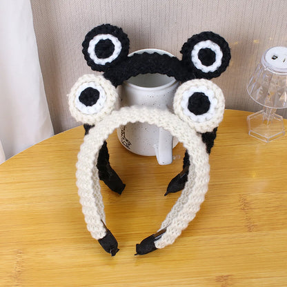 Unisex Cartoon Style Frog Yarn Braid Hair Band