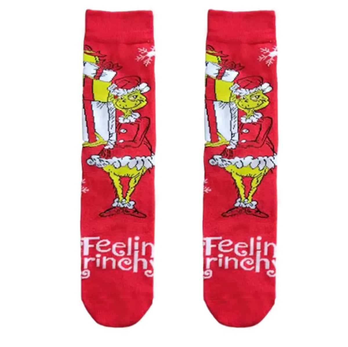 Unisex Cartoon Style Letter Cotton Crew Socks A Pair