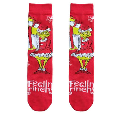 Unisex Cartoon Style Letter Cotton Crew Socks A Pair