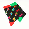 Unisex Cartoon Style Streetwear Animal Fruit Nylon Cotton Crew Socks A Pair