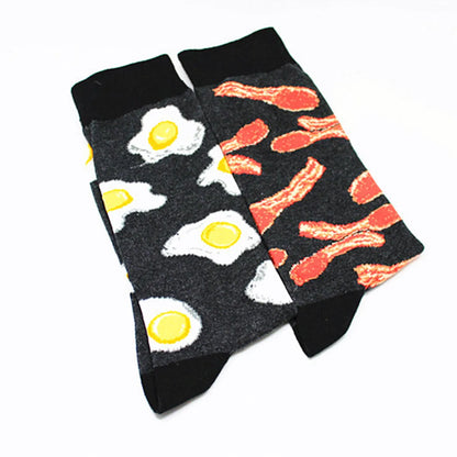 Unisex Cartoon Style Streetwear Animal Fruit Nylon Cotton Crew Socks A Pair