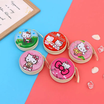 Unisex Cartoon Tinplate Zipper Coin Purses