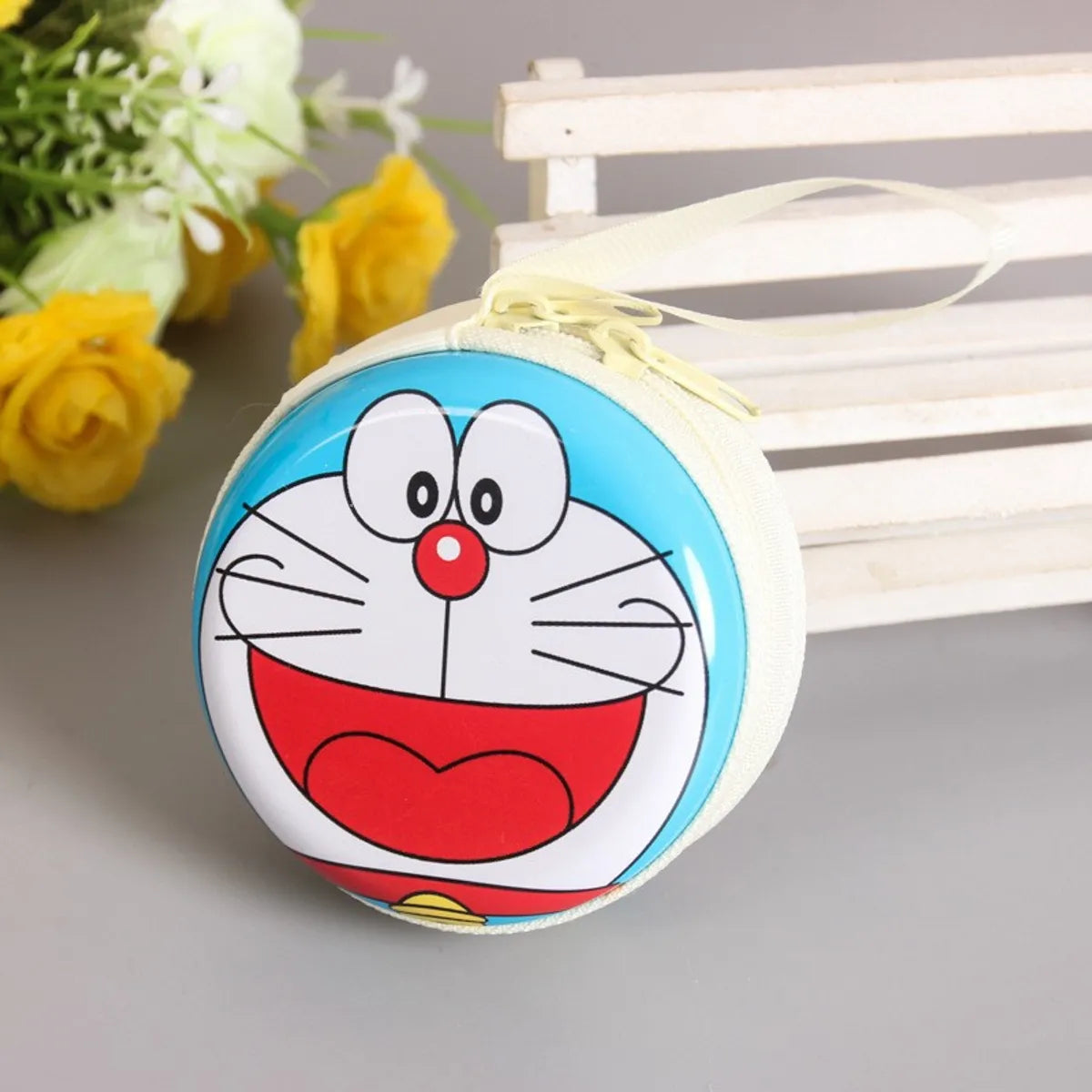 Unisex Cartoon Tinplate Zipper Coin Purses