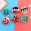 Unisex Cartoon Tinplate Zipper Coin Purses