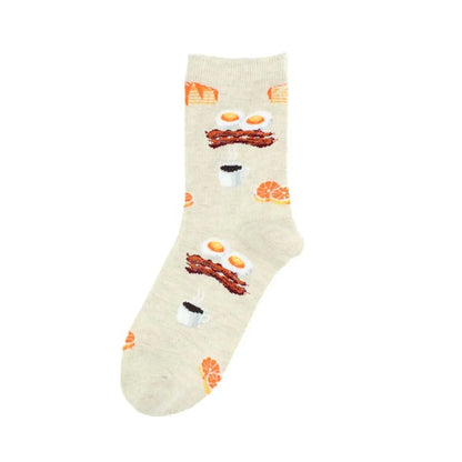 Unisex Casual Animal Cotton Crew Socks A Pair