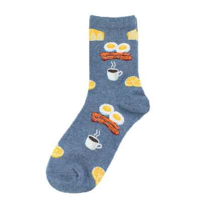 Unisex Casual Animal Cotton Crew Socks A Pair