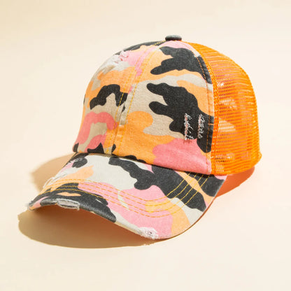 Unisex Casual Camouflage Polyester Baseball Cap