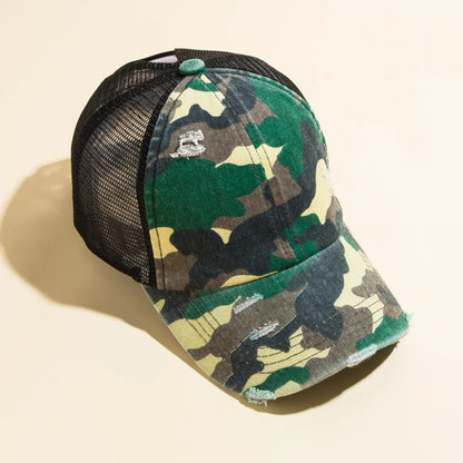 Unisex Casual Camouflage Polyester Baseball Cap