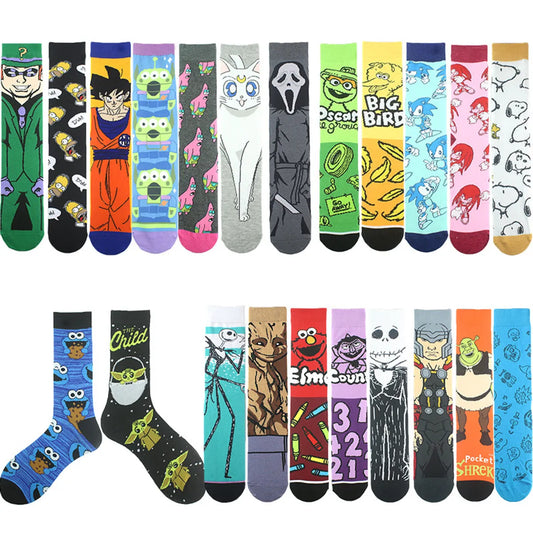 Unisex Casual Cartoon Cotton Ankle Socks A Pair