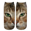 Unisex Casual Cute Cat Polyester Cotton Printing Crew Socks A Pair