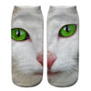 Unisex Casual Cute Cat Polyester Cotton Printing Crew Socks A Pair