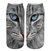 Unisex Casual Cute Cat Polyester Cotton Printing Crew Socks A Pair