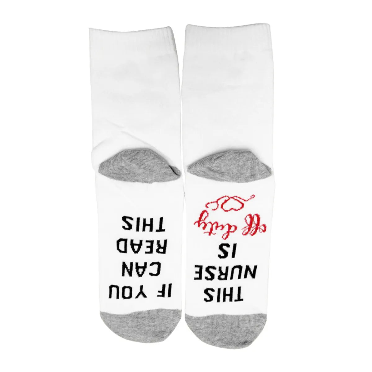 Unisex Casual Letter Cotton Crew Socks A Pair