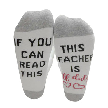 Unisex Casual Letter Cotton Crew Socks A Pair