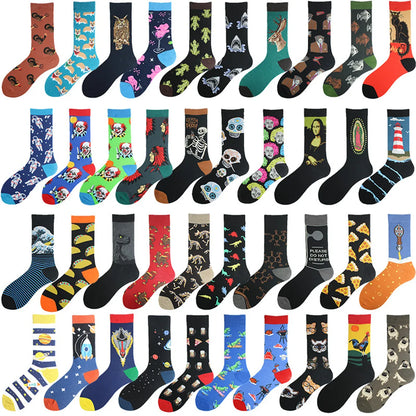 Unisex Casual Letter Cotton Printing Ankle Socks A Pair