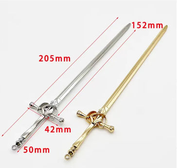 Unisex Chinoiserie Retro Ethnic Style Geometric Sword Alloy Plating Hairpin