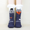 Unisex Christmas Cartoon Polyester Cotton Polyester Crew Socks A Pair