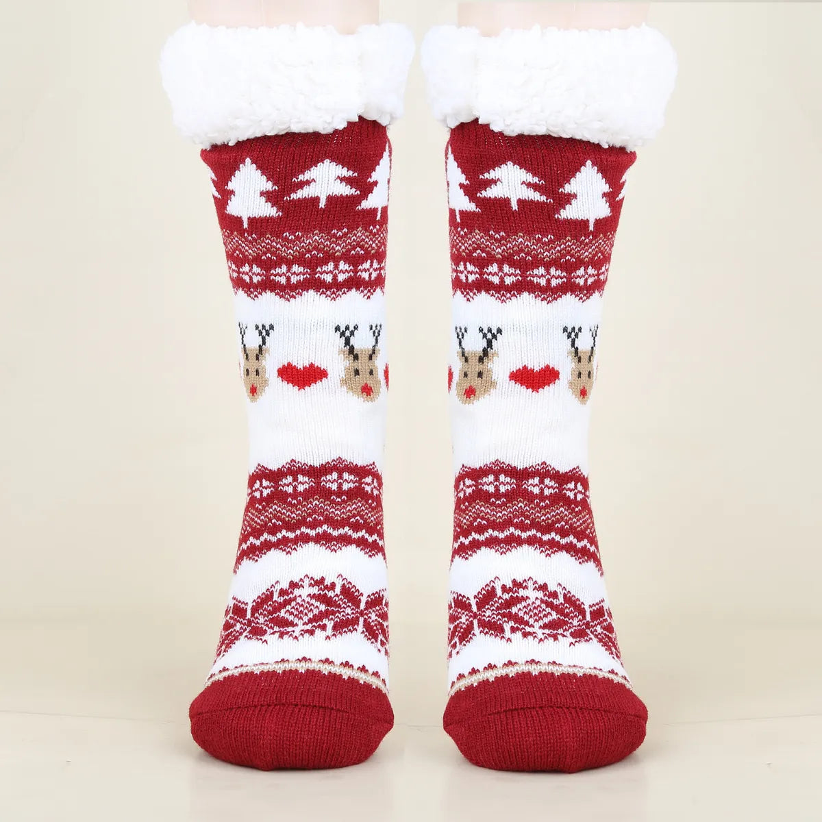 Unisex Christmas Cartoon Polyester Cotton Polyester Crew Socks A Pair