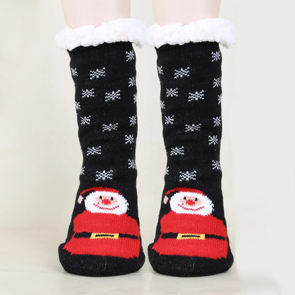 Unisex Christmas Cartoon Polyester Cotton Polyester Crew Socks A Pair