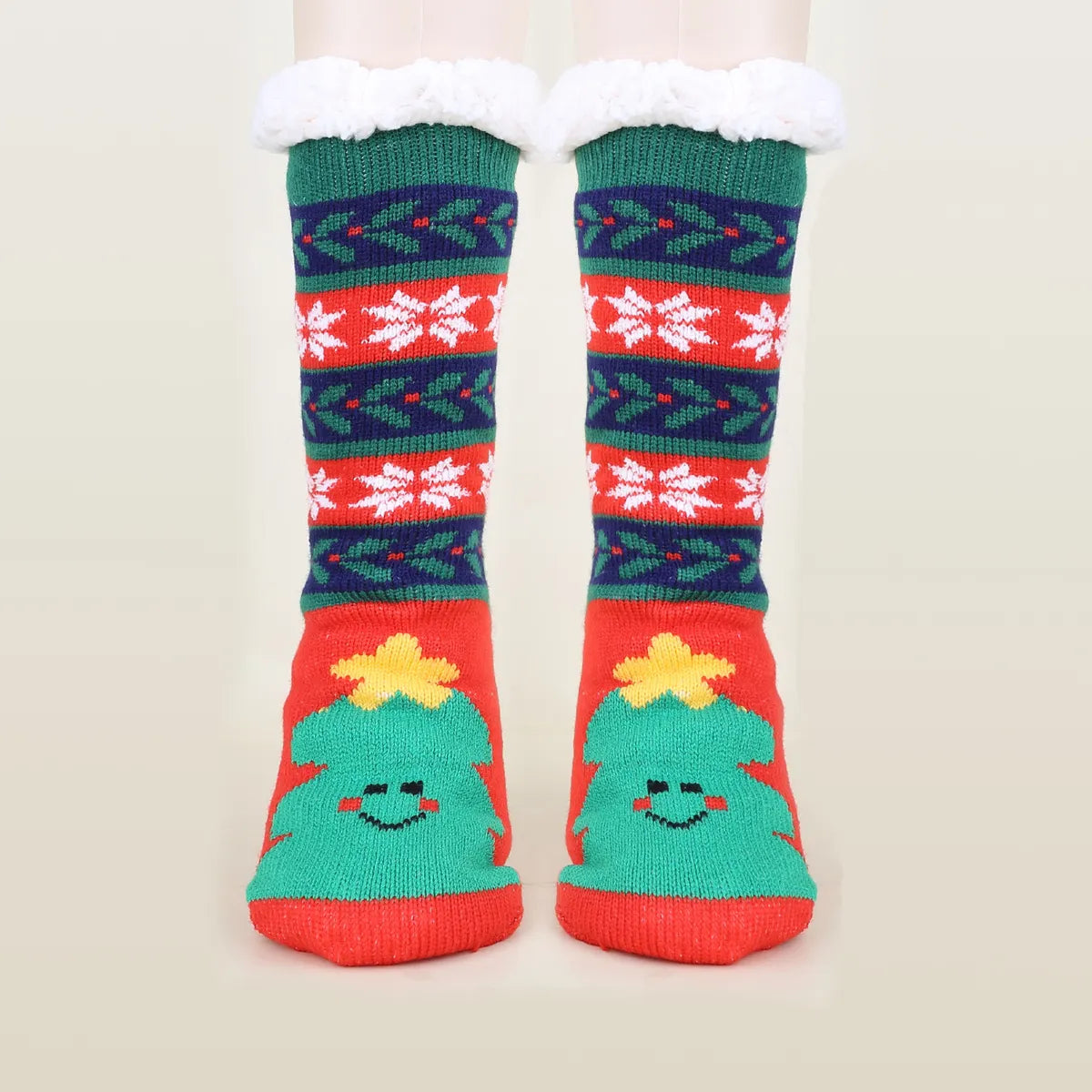 Unisex Christmas Cartoon Polyester Cotton Polyester Crew Socks A Pair