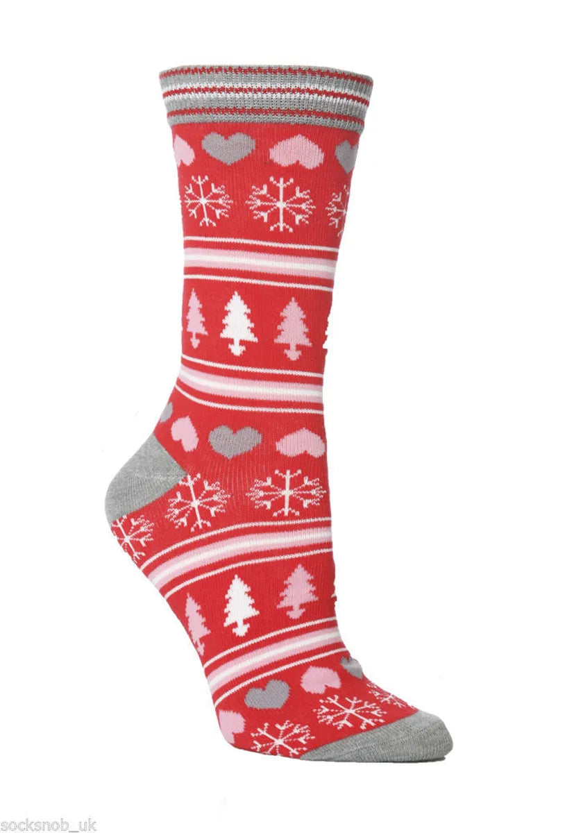 Unisex Christmas Santa Claus Elk Cotton Blending Jacquard Ankle Socks